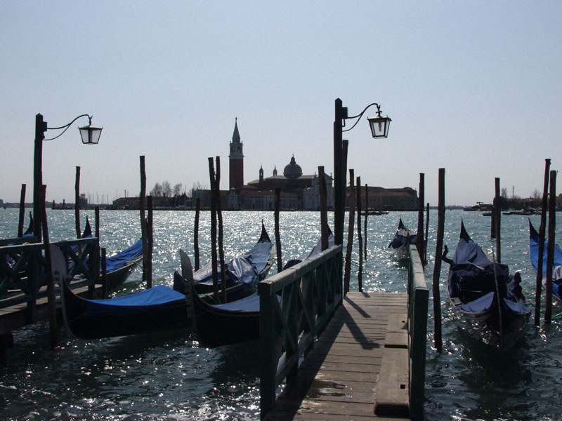 Venedig San Giorgio Gondel