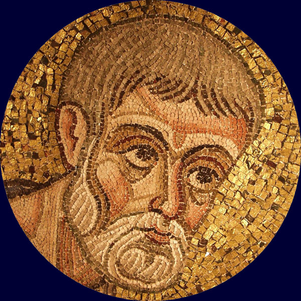 Ravenna Museo Arcivescovile Mosaik Evangelist 2003