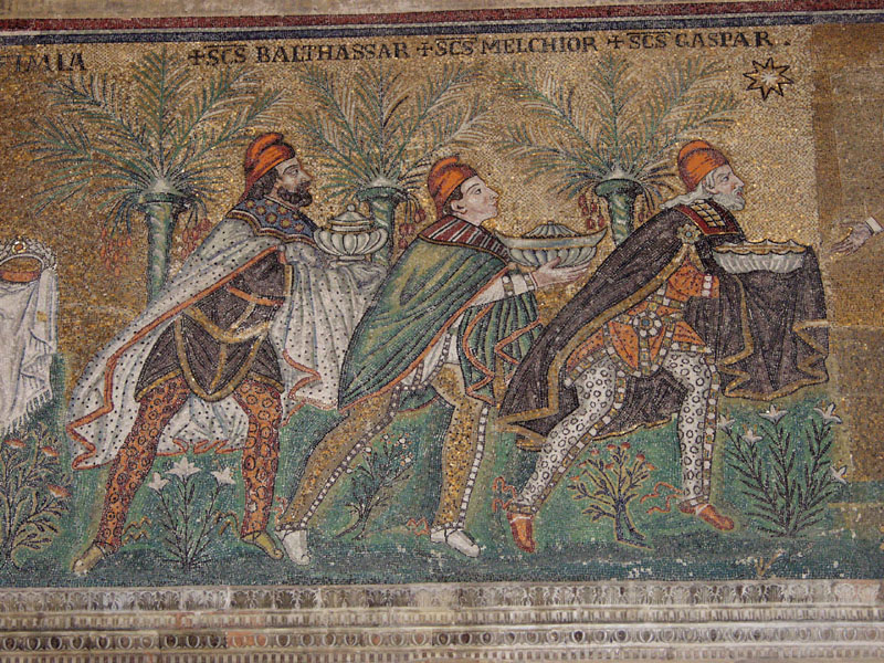 Ravenna Sant'Apollinare Nuovo Balthassar Melchior Caspar