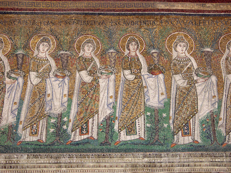 Ravenna Sant'Apollinare Nuovo Zug der Märtyrerinnen