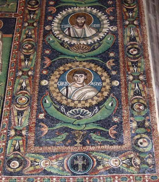 Ravenna Basilica di San Vitale Triumphbogen Detail